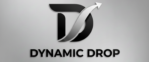 Logo for 'Dynamic Drop' on a gray background